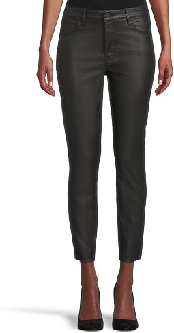 Charlize High-rise Fab Ab Cigarette Leg-raw Hem In Black