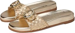 Essex Slide - Embossed Metallic Leather