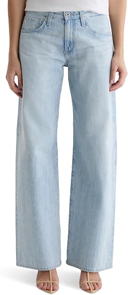 Джинсы AG Jeans Adria Low Rise Baggy Wide Leg