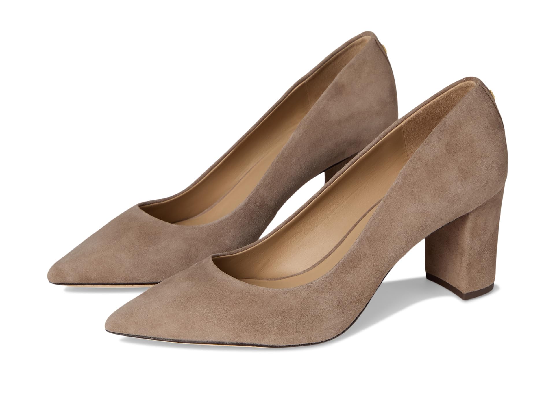 Туфли на устойчивом каблуке Lanette Suede Block-Heel Lauren Ralph Lauren