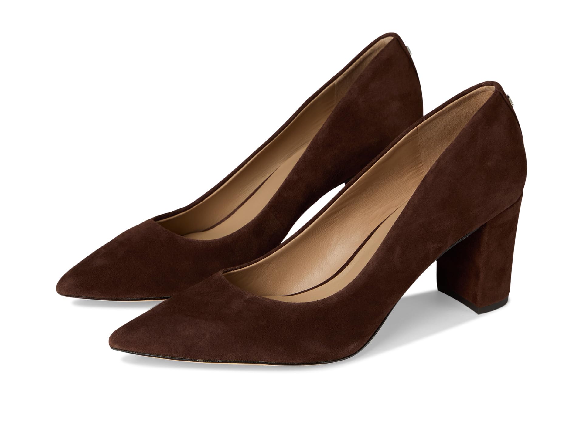 Lanette Suede Block-Heel Pumps