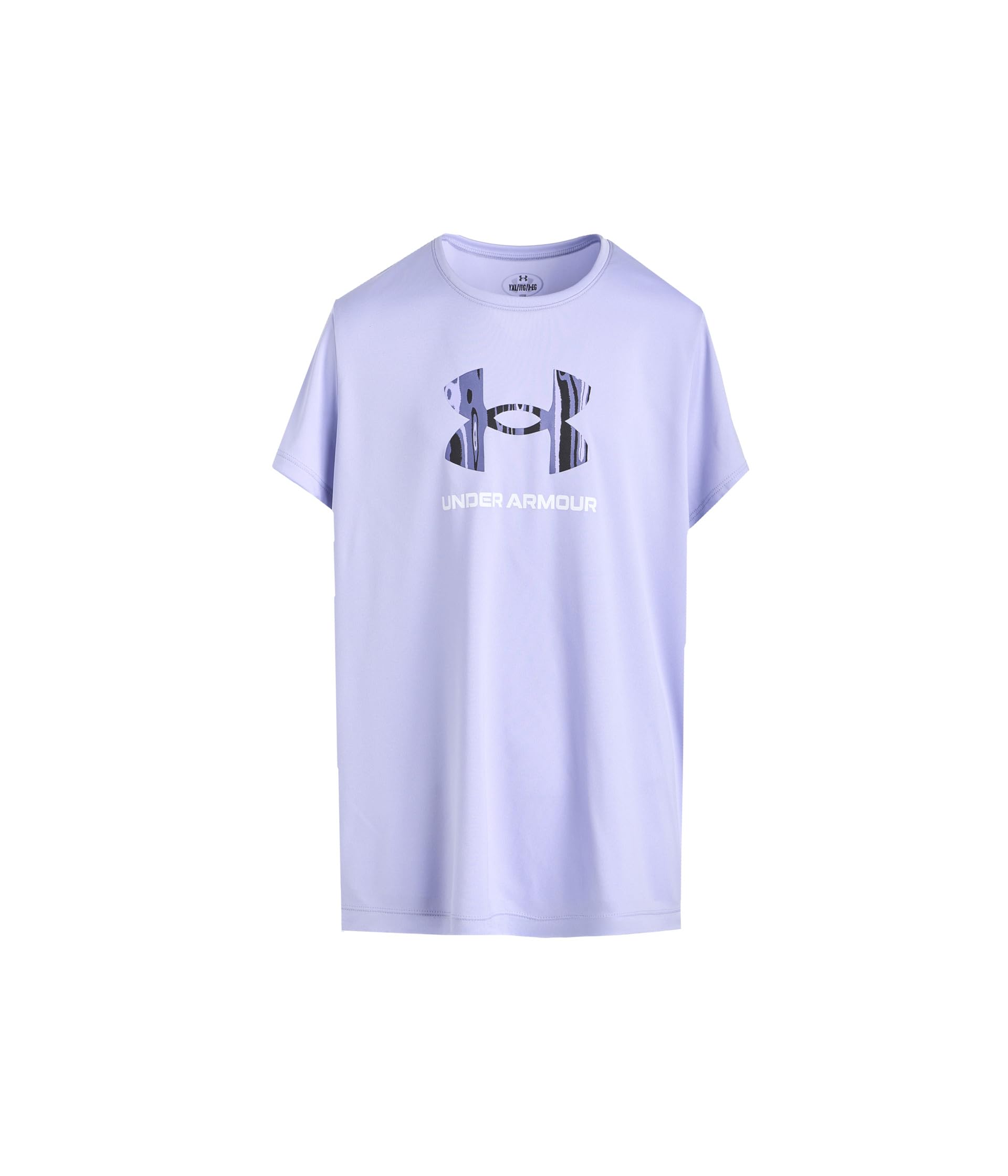 Tech Print Fill Graphic Short Sleeve Crew (Big Kid)