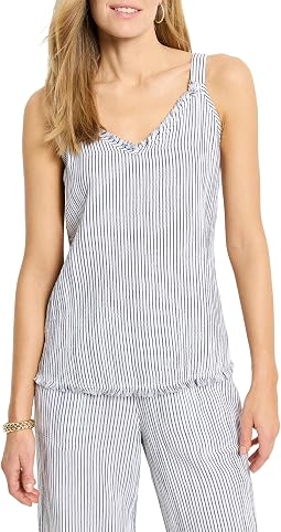 Petite Pin Stripe Gauze Tank