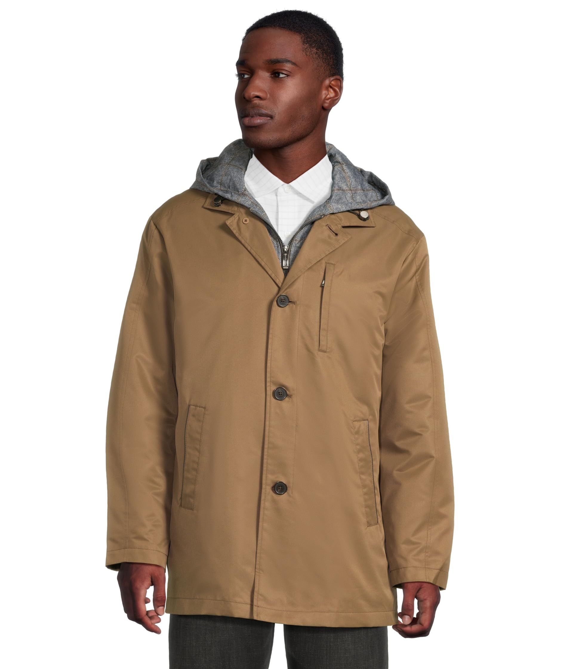 Upton Water-Resistant Raincoat With Removable Liner