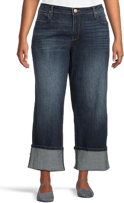 Джинсы Plus Sienna High Rise Straight Leg-roll Up 5"