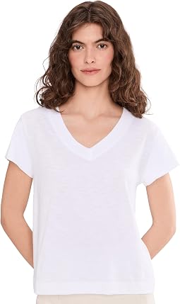 Relaxed Short Sleeve V-Neck Tee