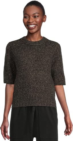 Женский джемпер Short Sleeve Marled Pullover