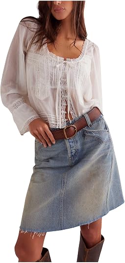 We The Free Suzy Denim Midi Skirt