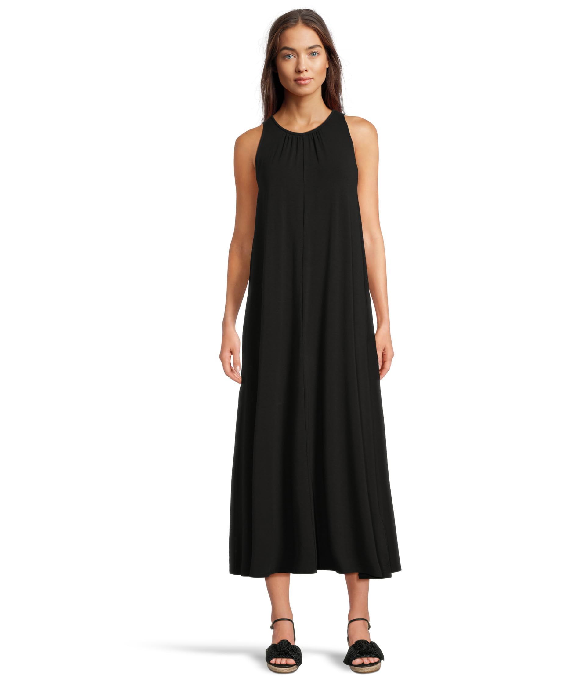 Fine Stretch Jersey Knit Maxi Dress