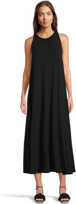 Fine Stretch Jersey Knit Maxi Dress