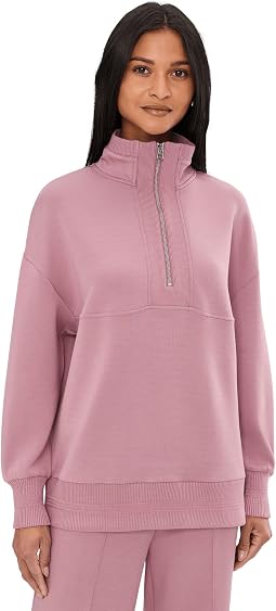 Molly Half Zip Longline Sweat