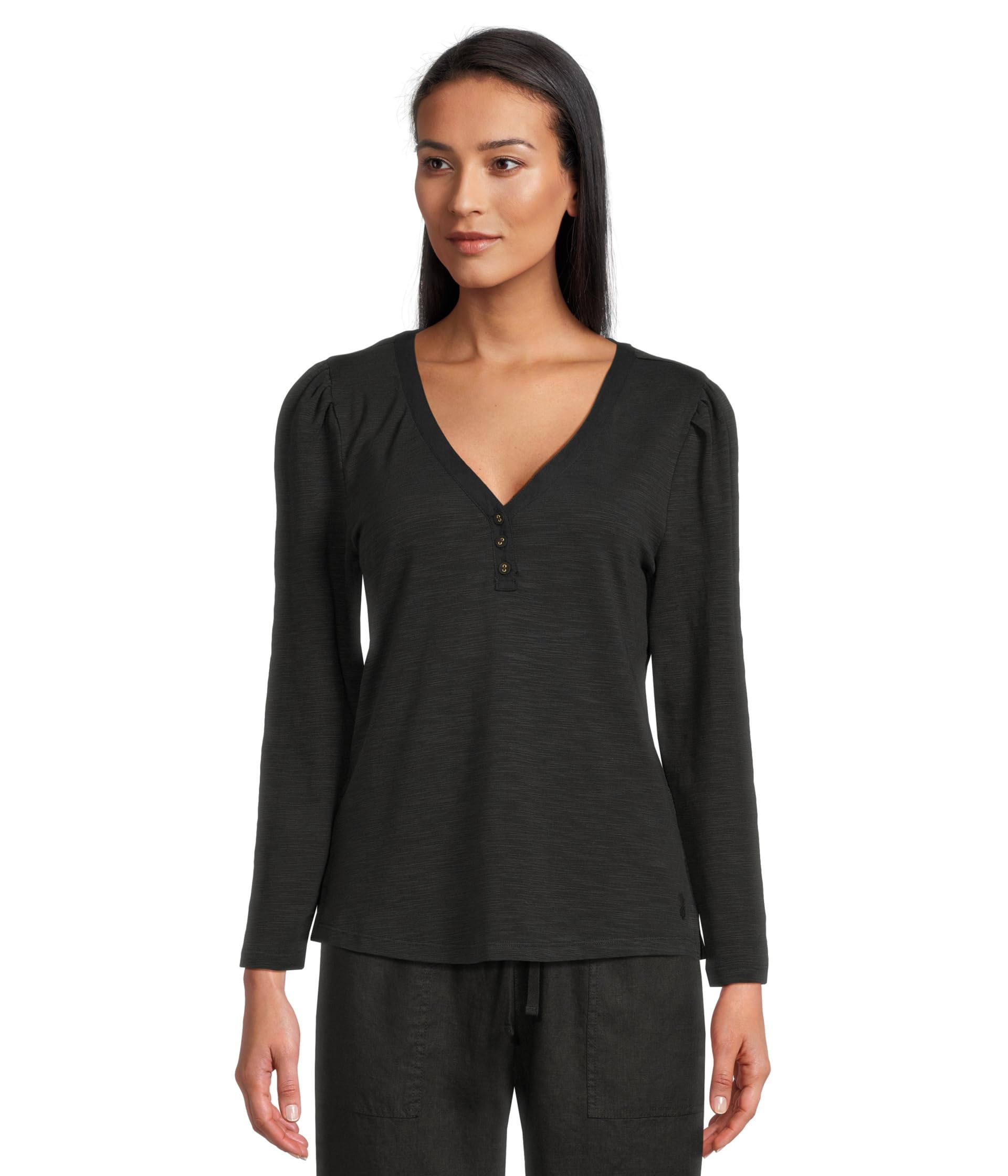 Ashby Isles Placket Puff Sleeve Top