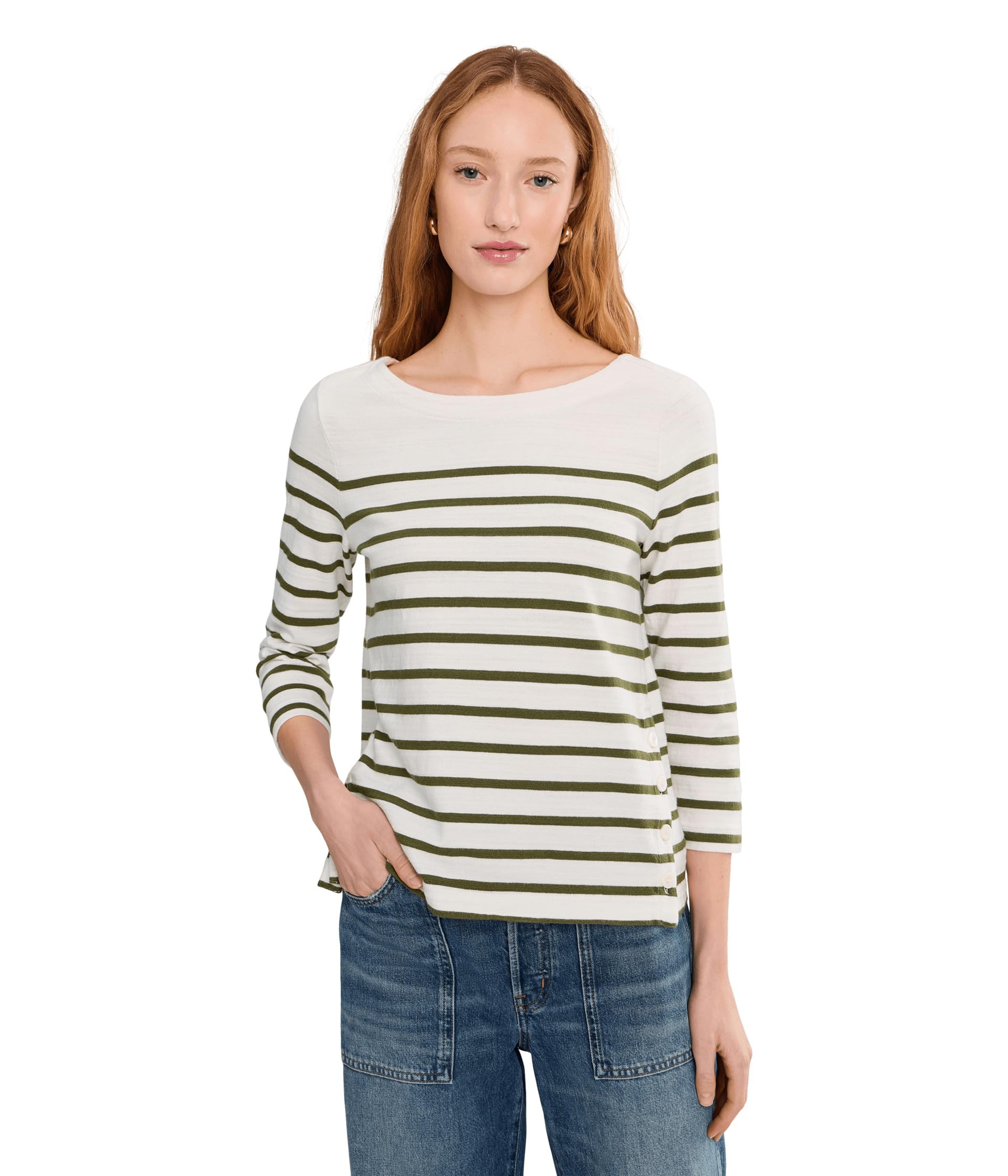 Топ Bahama Bliss Stripe с рукавом 3/4