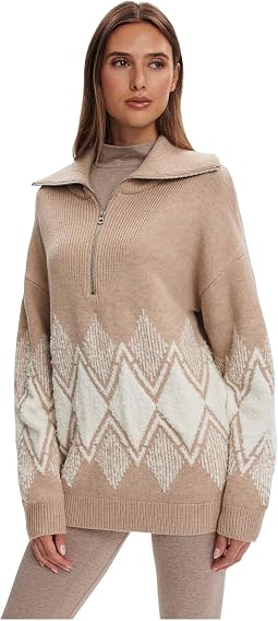 Betty Jacquard 1/2 Zip
