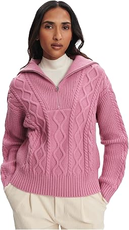 Didi Relaxed Cable 1/2 Zip Женский свитер