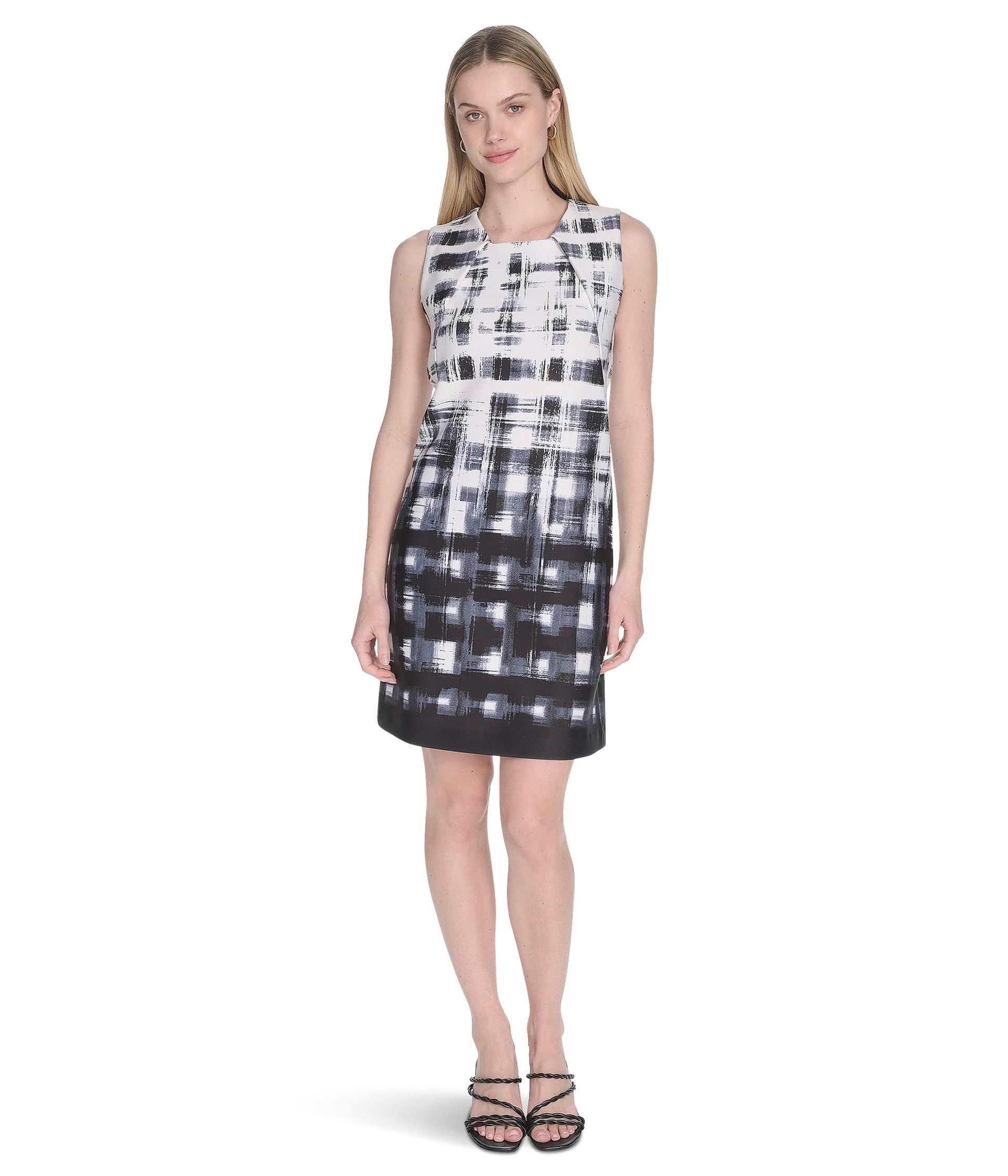Scuba Sleeveless Printed Sheath