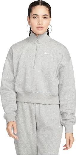 Nike Свитшот Nike Phoenix Fleece с коротким воротником на молнии 1/4-Zip