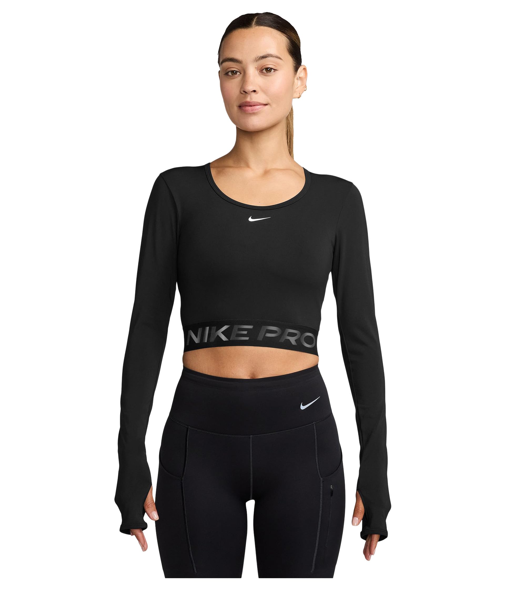 Pro Dri-FIT Cropped Long-Sleeve Top