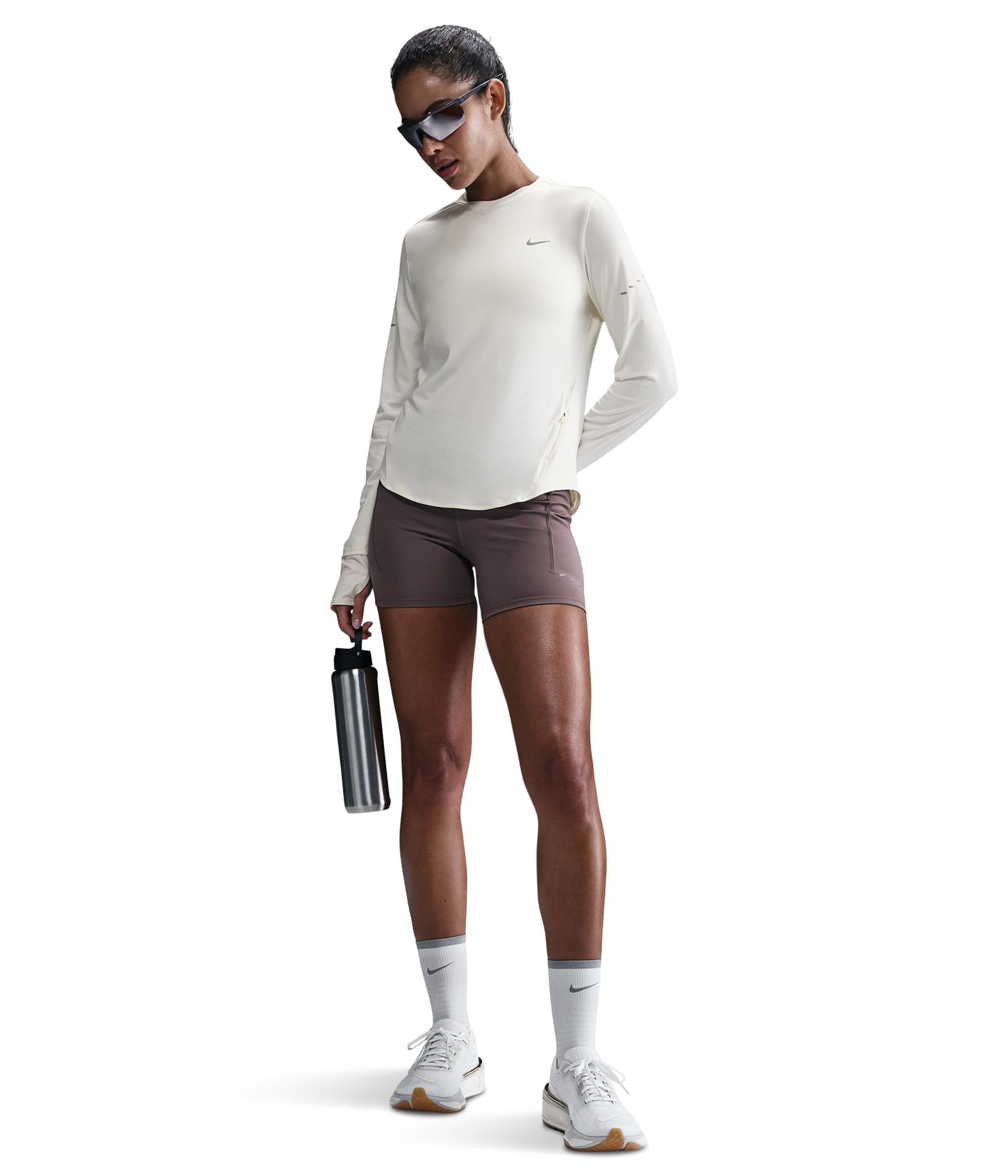 Верх для бега Nike Swift Dri-FIT Ultraviolet Long Sleeve Crew Neck