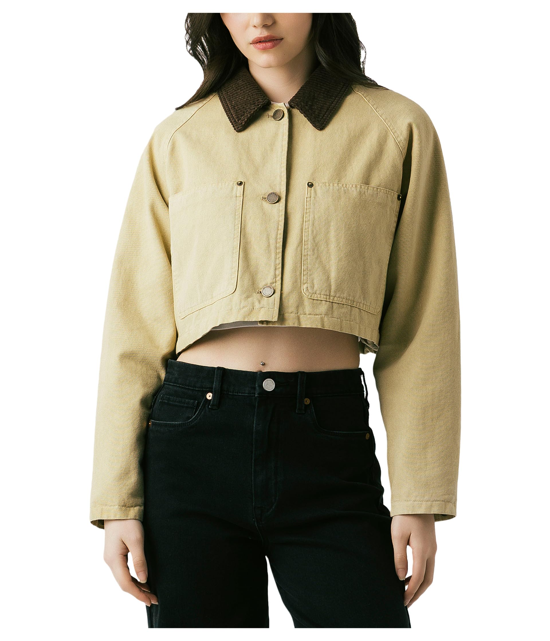 Breaking Camp Cropped Twill Jacket