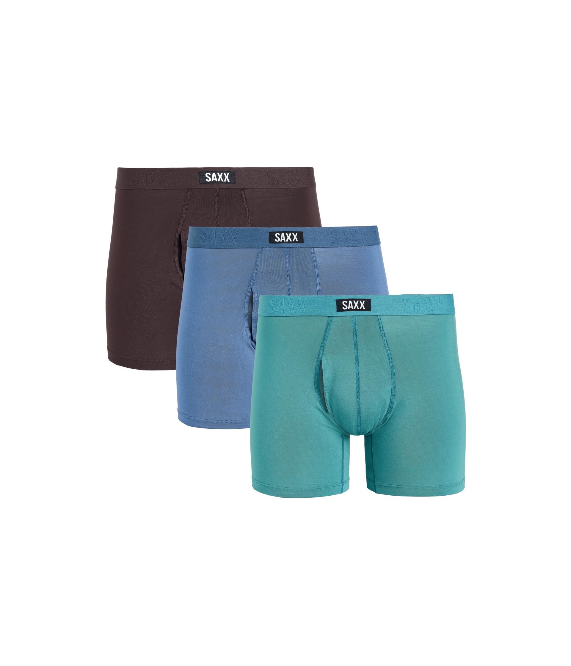 Vibe Xtra Soft Comfort Boxer Briefs Fly 3-Pack
