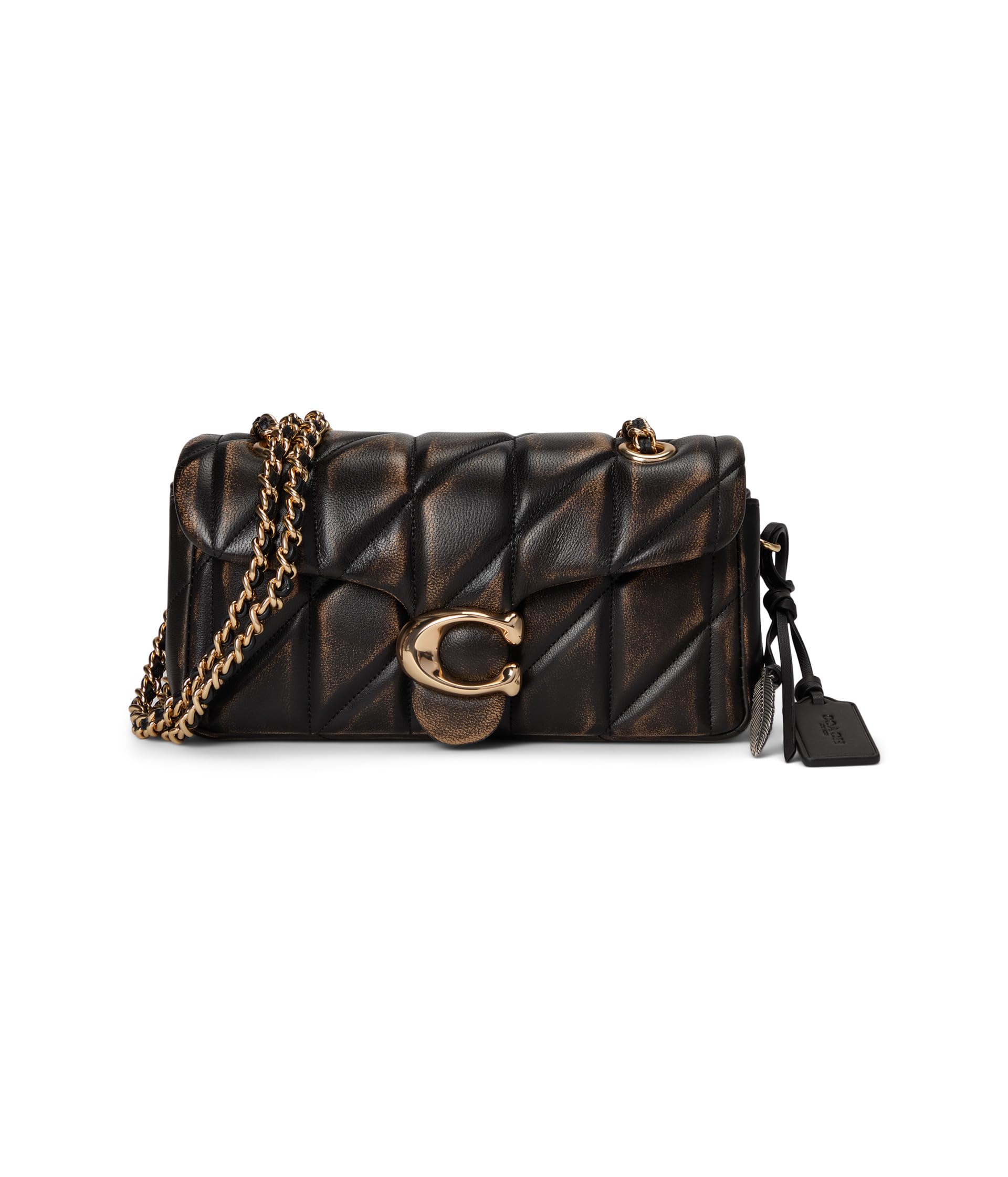 COACH Tabby Shoulder Bag 20 In Loved Leather с прострочкой Женский