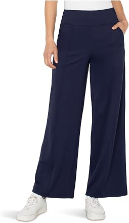 Mid-Rise Wide Leg Tech Pants