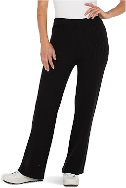 Женские широкие трикотажные брюки с завышенной талией Pull-On