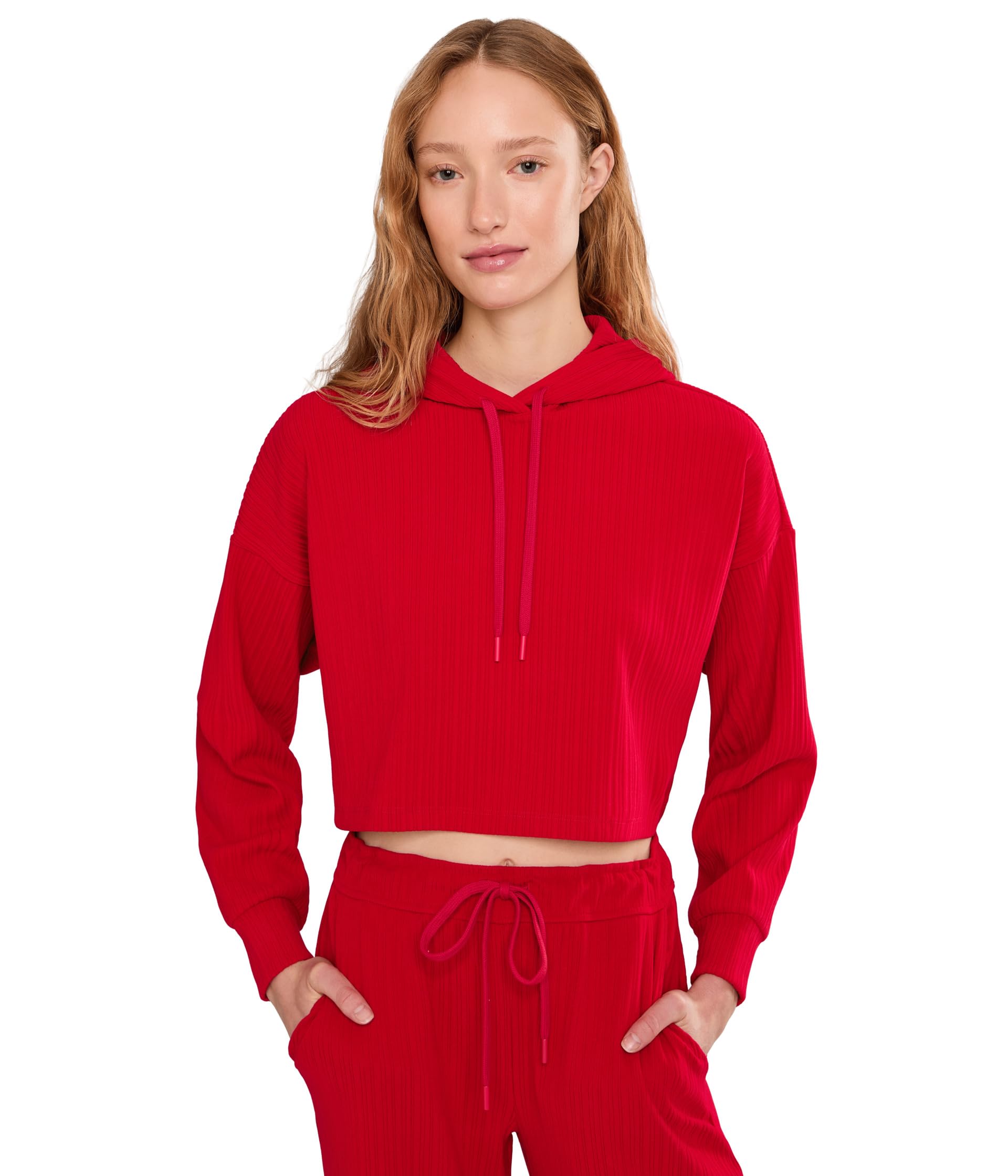 Укороченное худи Breathe Easy Ribbed