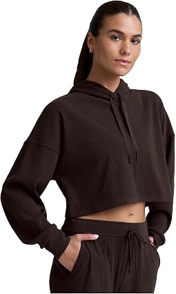Укороченное худи Breathe Easy Ribbed