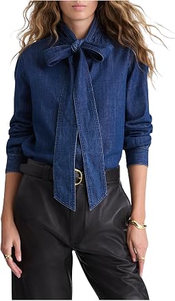 Denim Kimberly Top In Plumville Wash