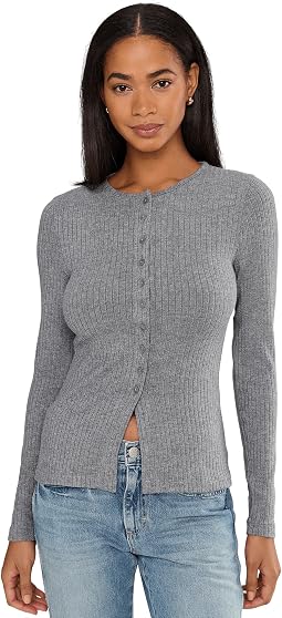 Texture Mockneck Cardigan