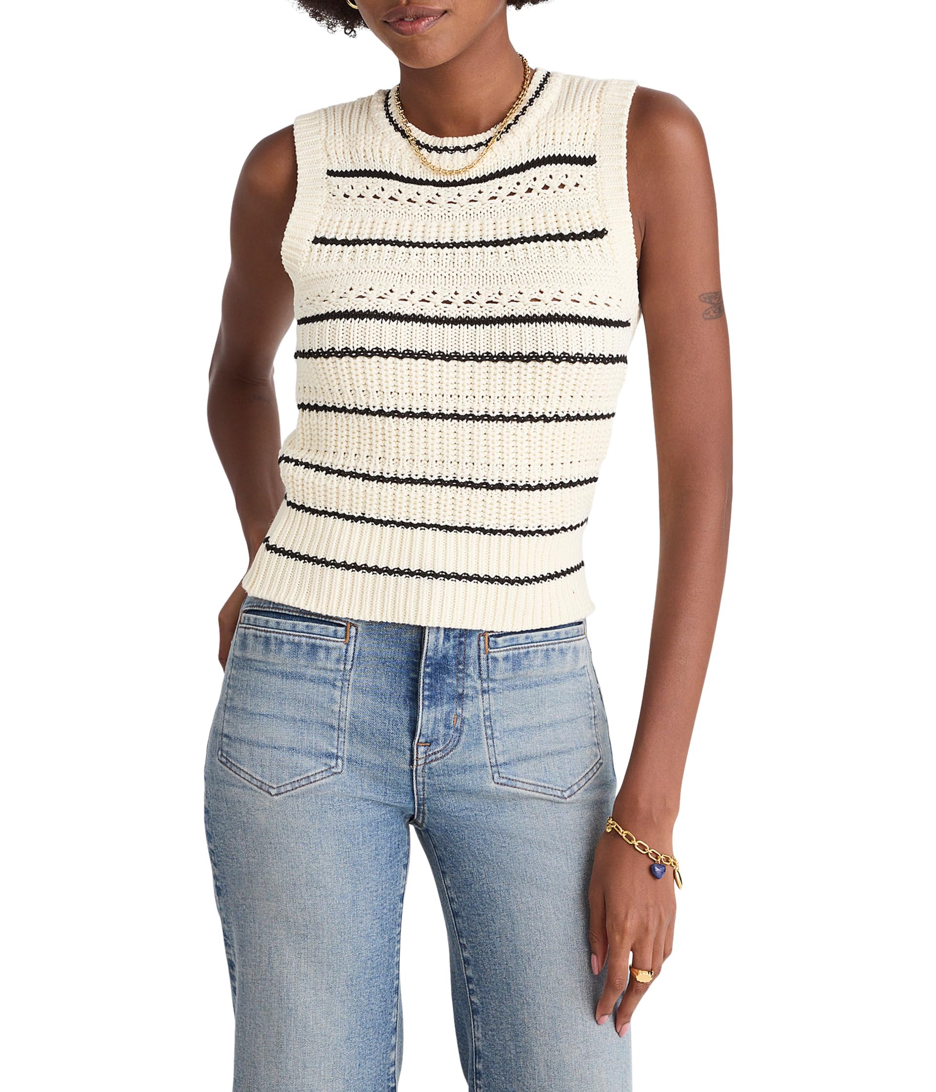 Tipped Stitch Femme Ellis Vest