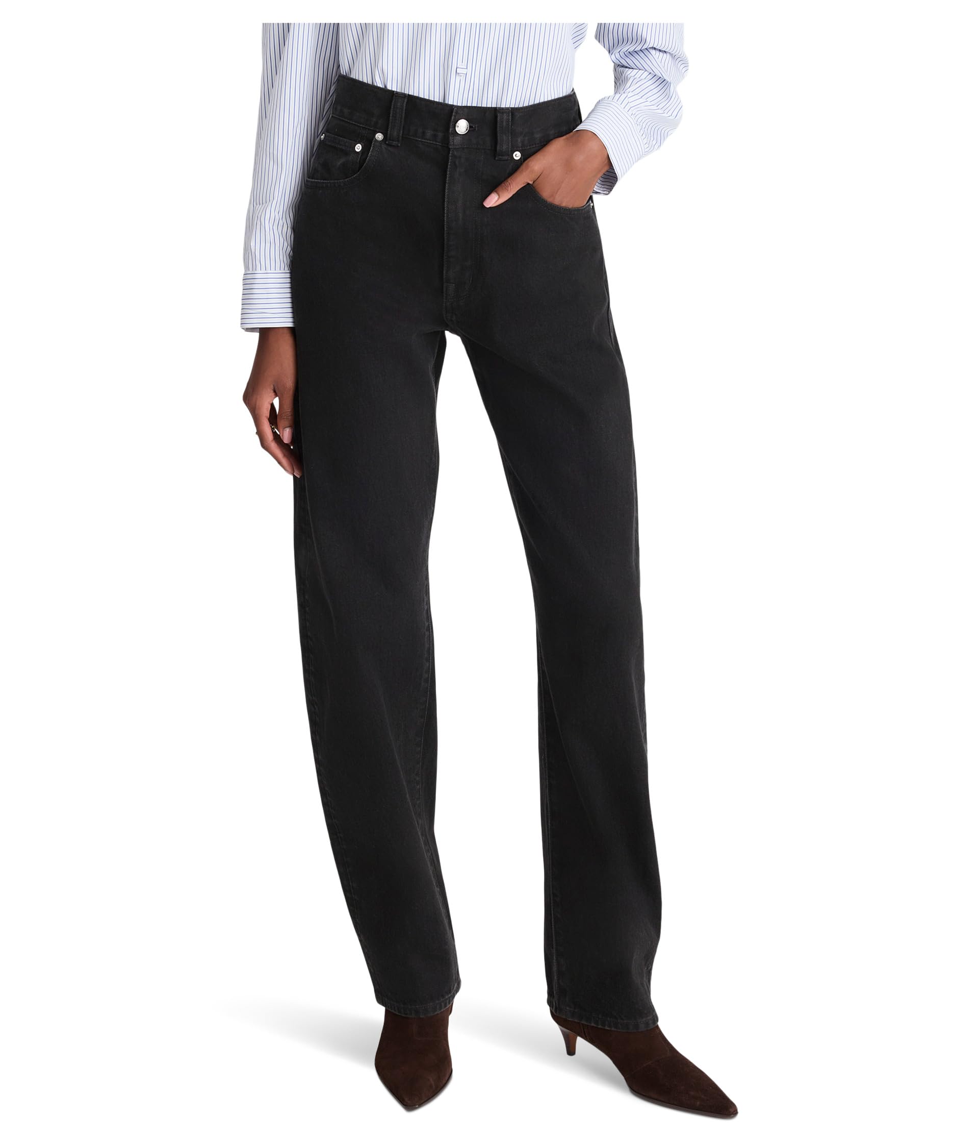 Balloon Jean In Black Frost