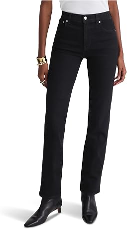 Джинсы Madewell Longline Straight Black Frost