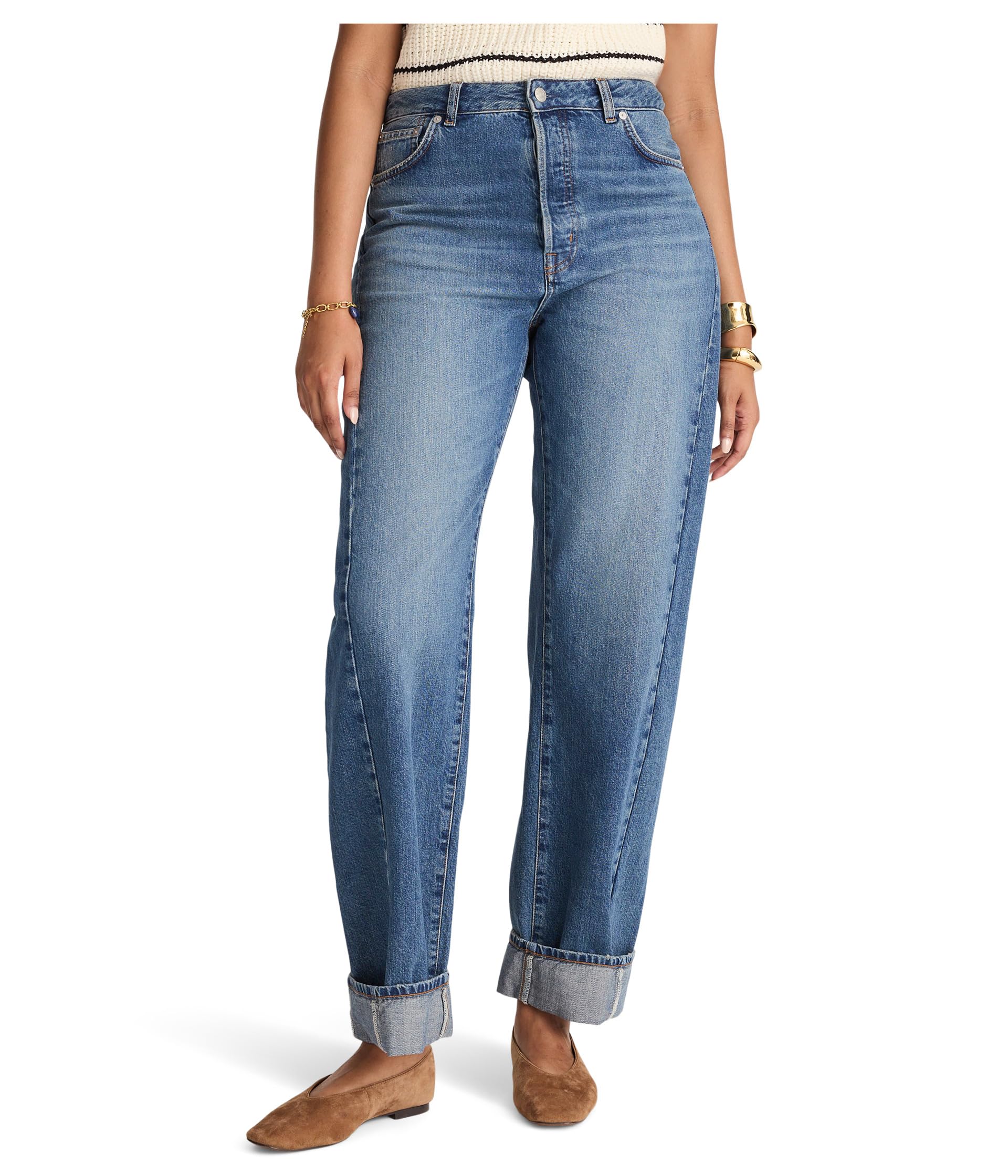 Pieced Barrel With Cuff In Mosby Wash
