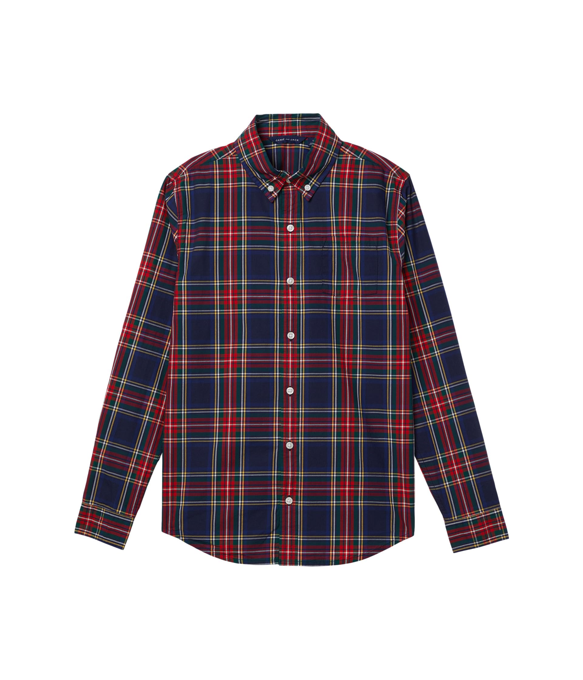 Рубашка в клетку Poplin Button Down Janie and Jack