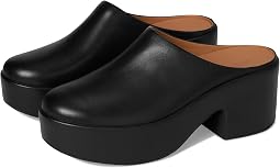 Platfforms Leather Heeled Mules