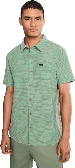 TRVLR UPF Traverse Stripe Standard Short Sleeve Woven Shirt