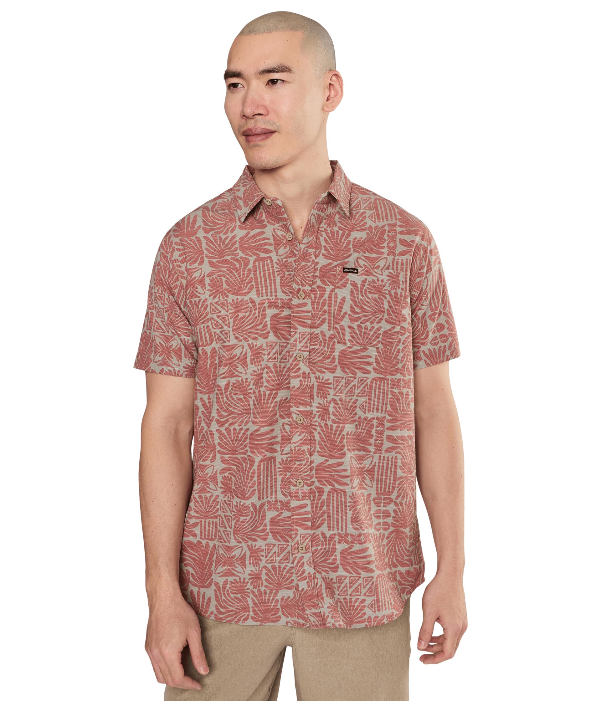 UPF Slub Standard Short Sleeve Woven Shirt