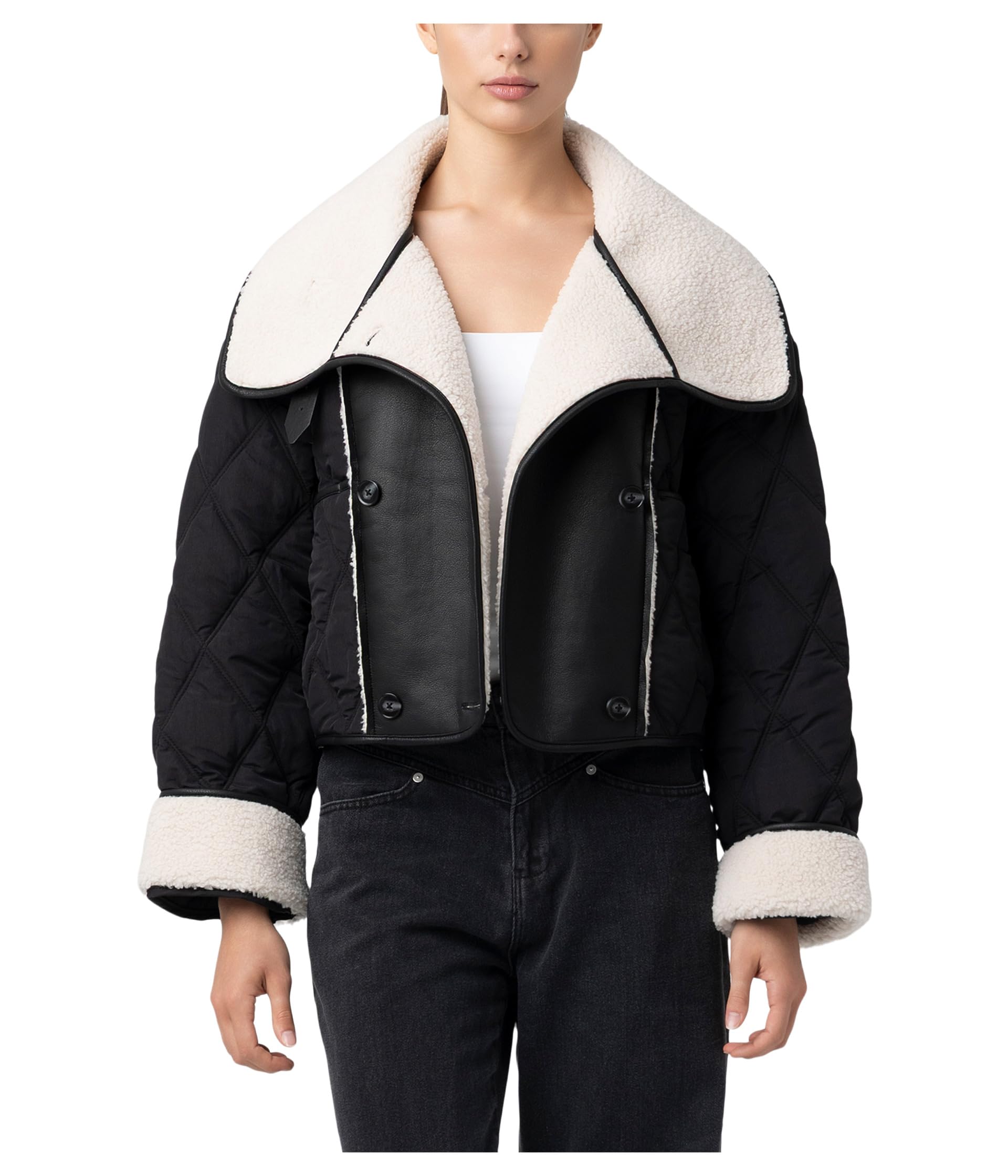 Quilted Sherpa Jacket