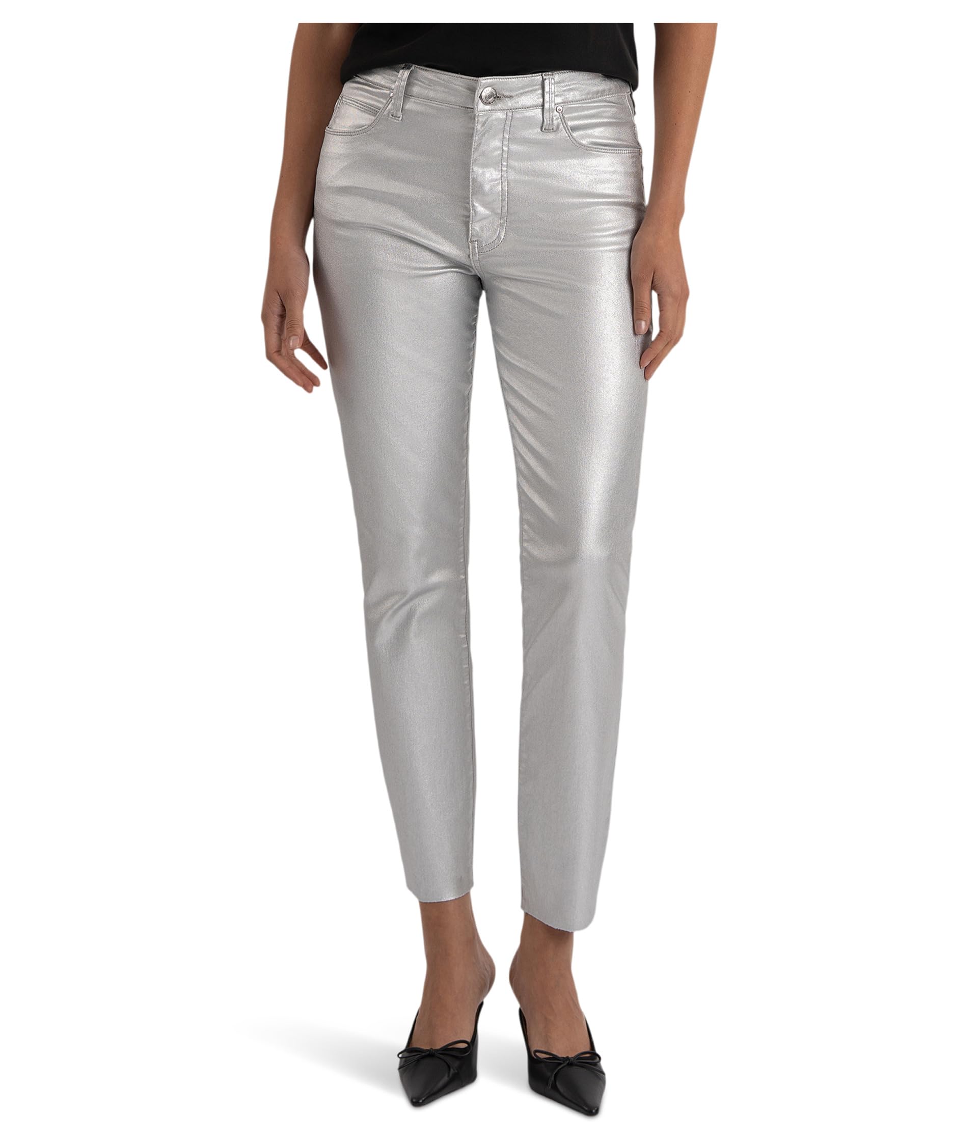 Charlize High-rise Fab Ab Cigarette Leg-raw Hem