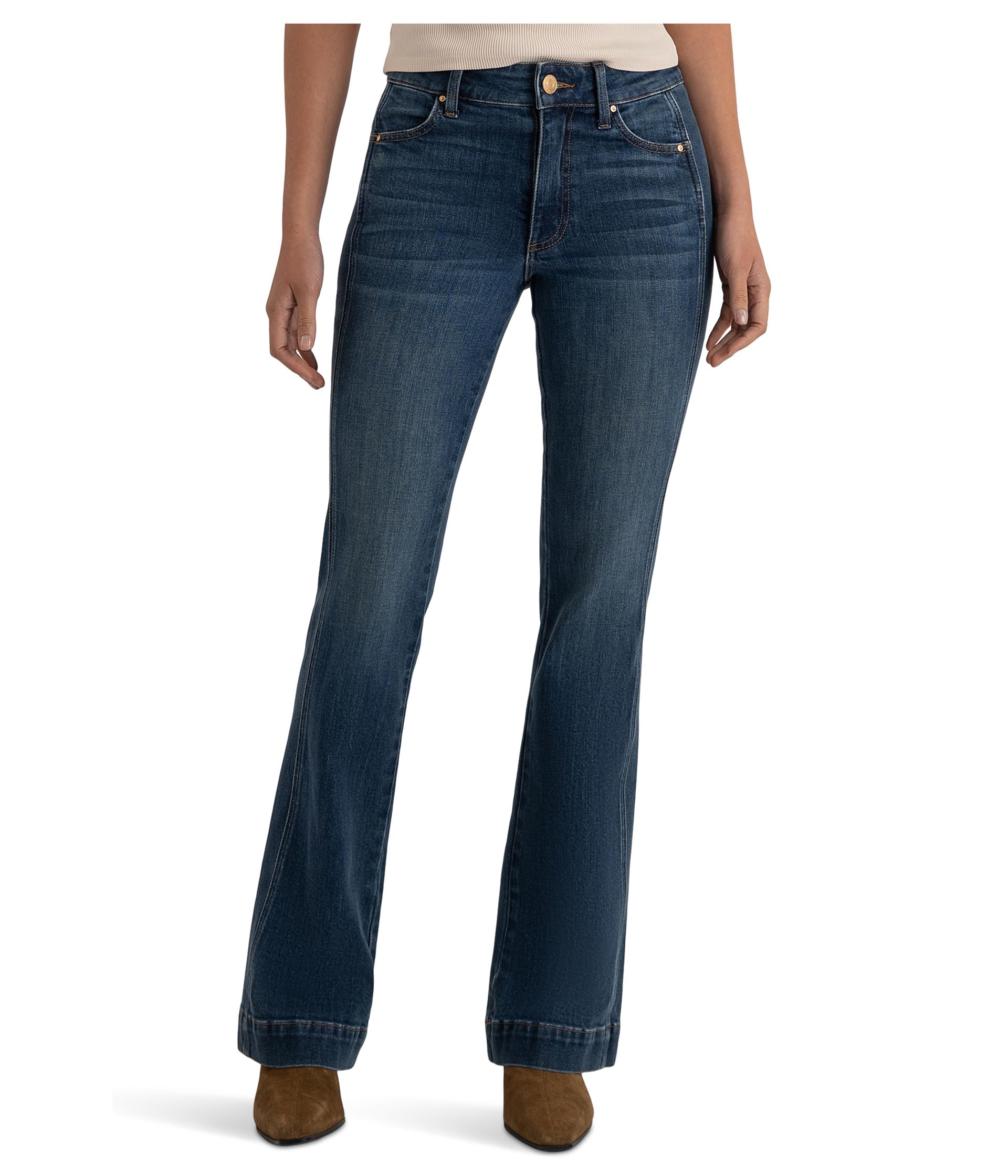 Natalie High-rise Bootcut Side Inset-wide Hem