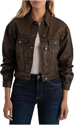 Emrie - Coated Long Sleeve Denim Jacket