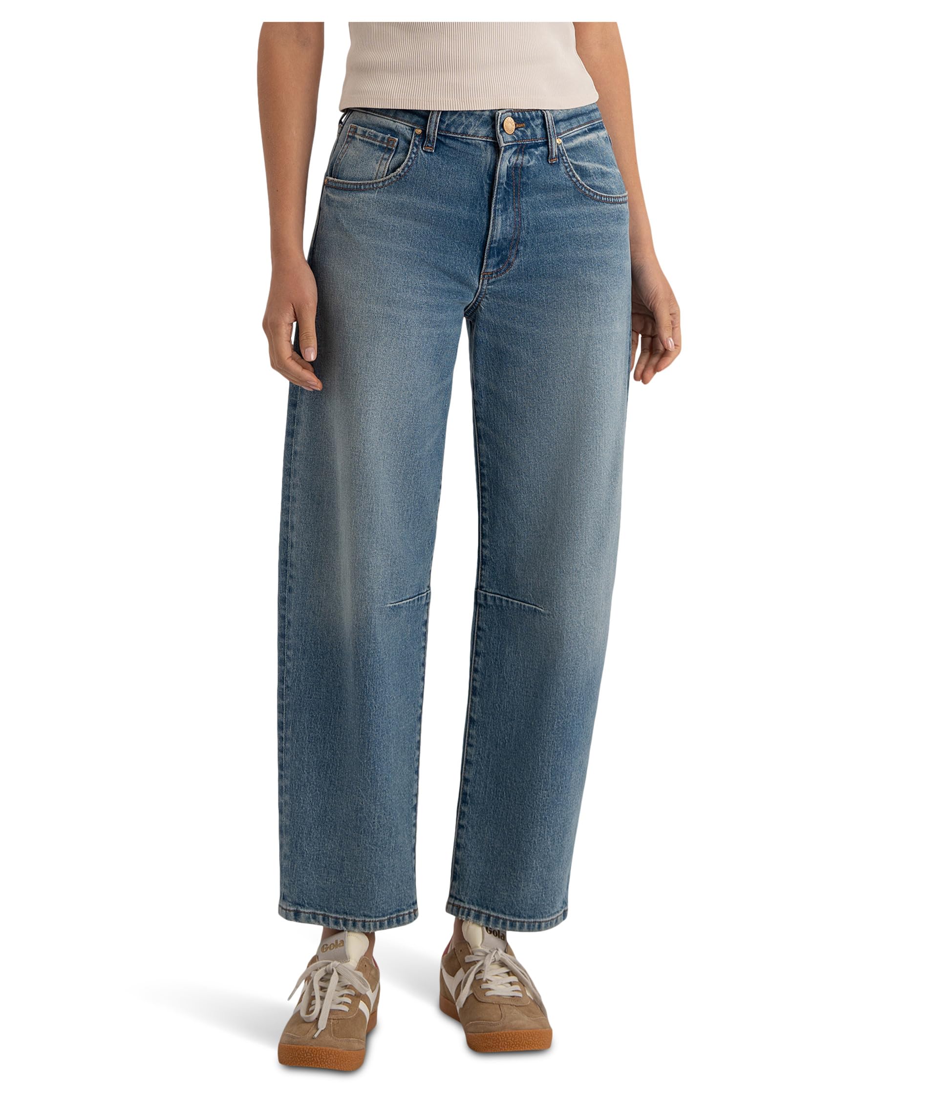 Ashton High-rise Wide Leg Barrel Regular Hem
