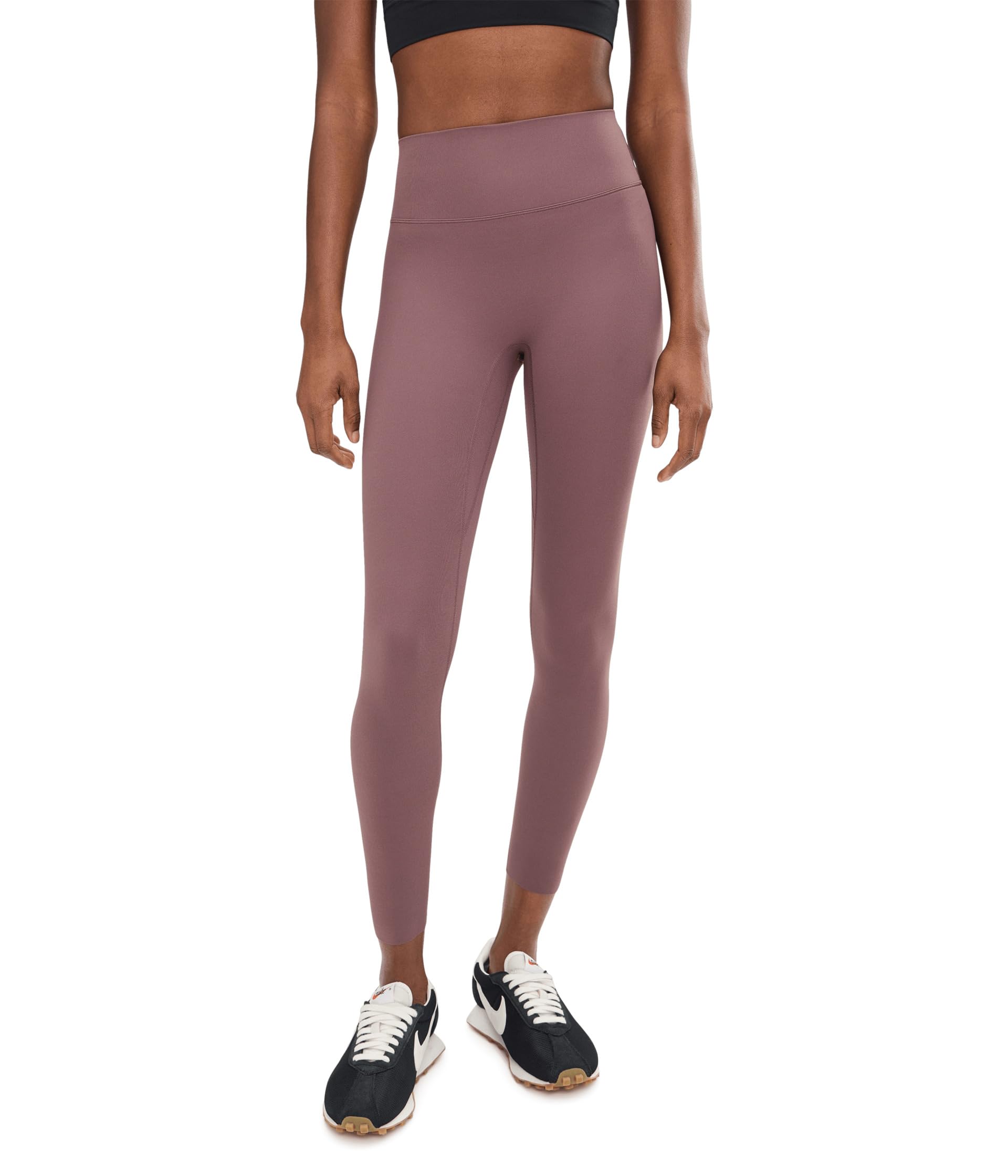 Zenvy High-Waisted 7/8 Leggings with No Front Seam