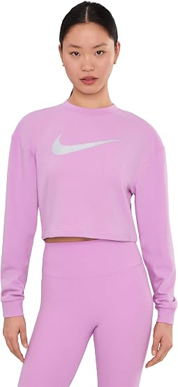 Верх Nike Pro Dri-FIT Crew-Neck French Terry Женский