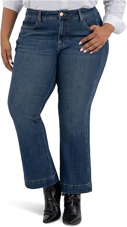 Plus Size Natalie High-rise Bootcut Side Inset-wide Hem