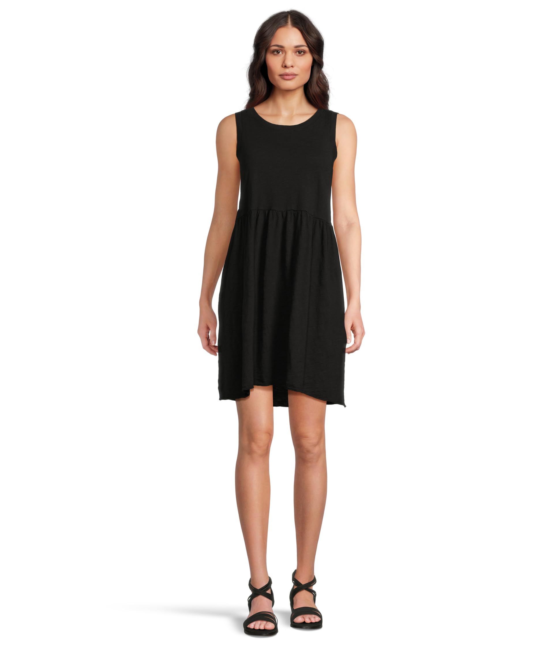 Drop Shirred Waist Tank Dress