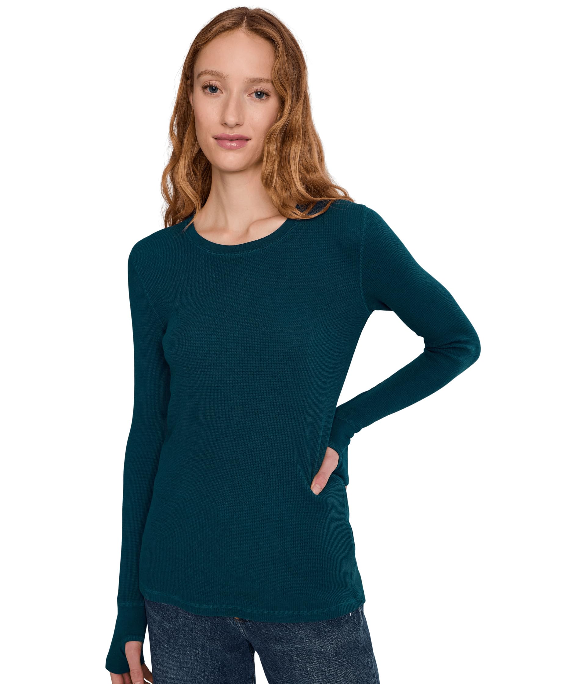Long Sleeve With Thumbhole, Crewneck Tee